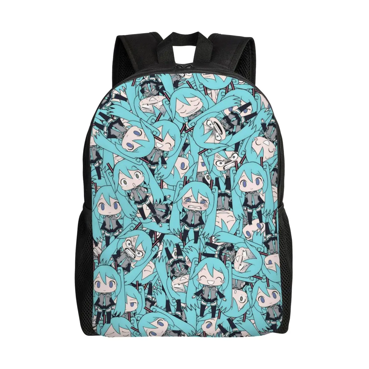 

Индивидуальные рюкзаки с мультяшными персонажами H-Hatsuned M-Mikus для женщин и мужчин, базовые школьные и студенческие сумки, классические ранцы
