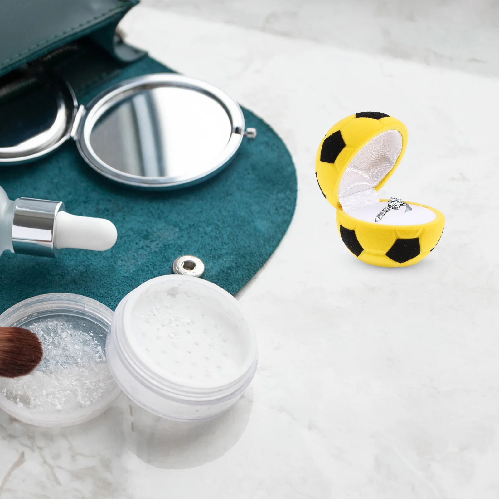 

Football Styling Jewelry Box Soccer Ring Case Boxes for - Themed Aesthetic Stuff