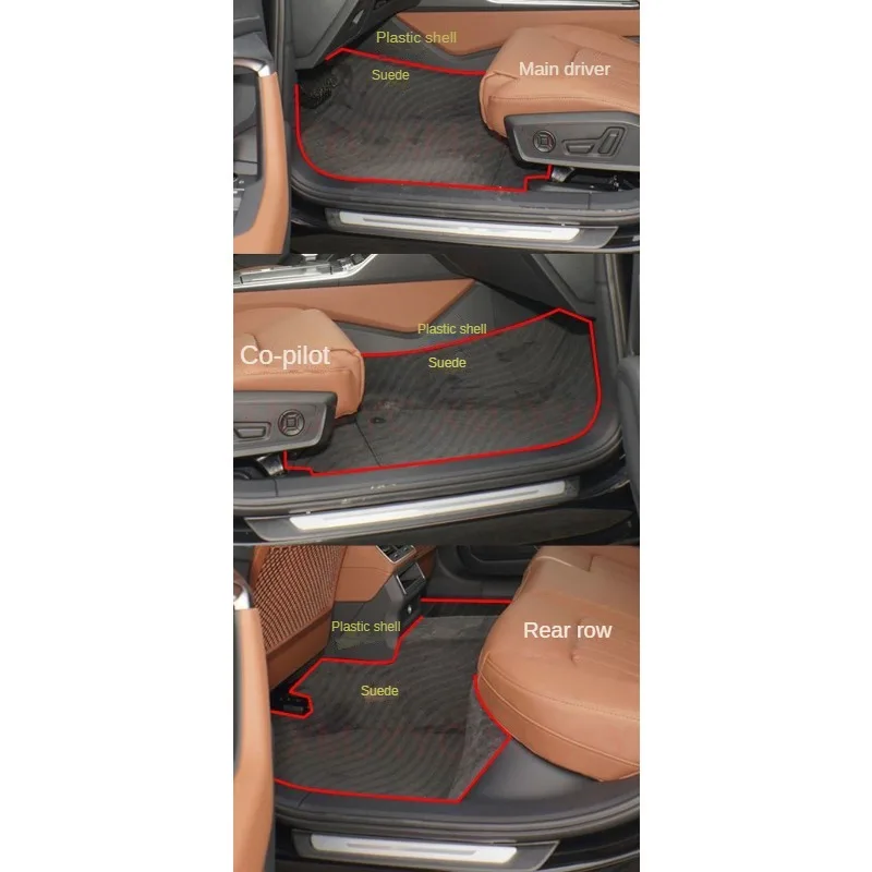 Artificial Leather Custom Car Floor Mats for Cadillac CTS 2014-2019 CTS 2 Doors 2011-2012 ATS 2013-2019 Interior Accessories