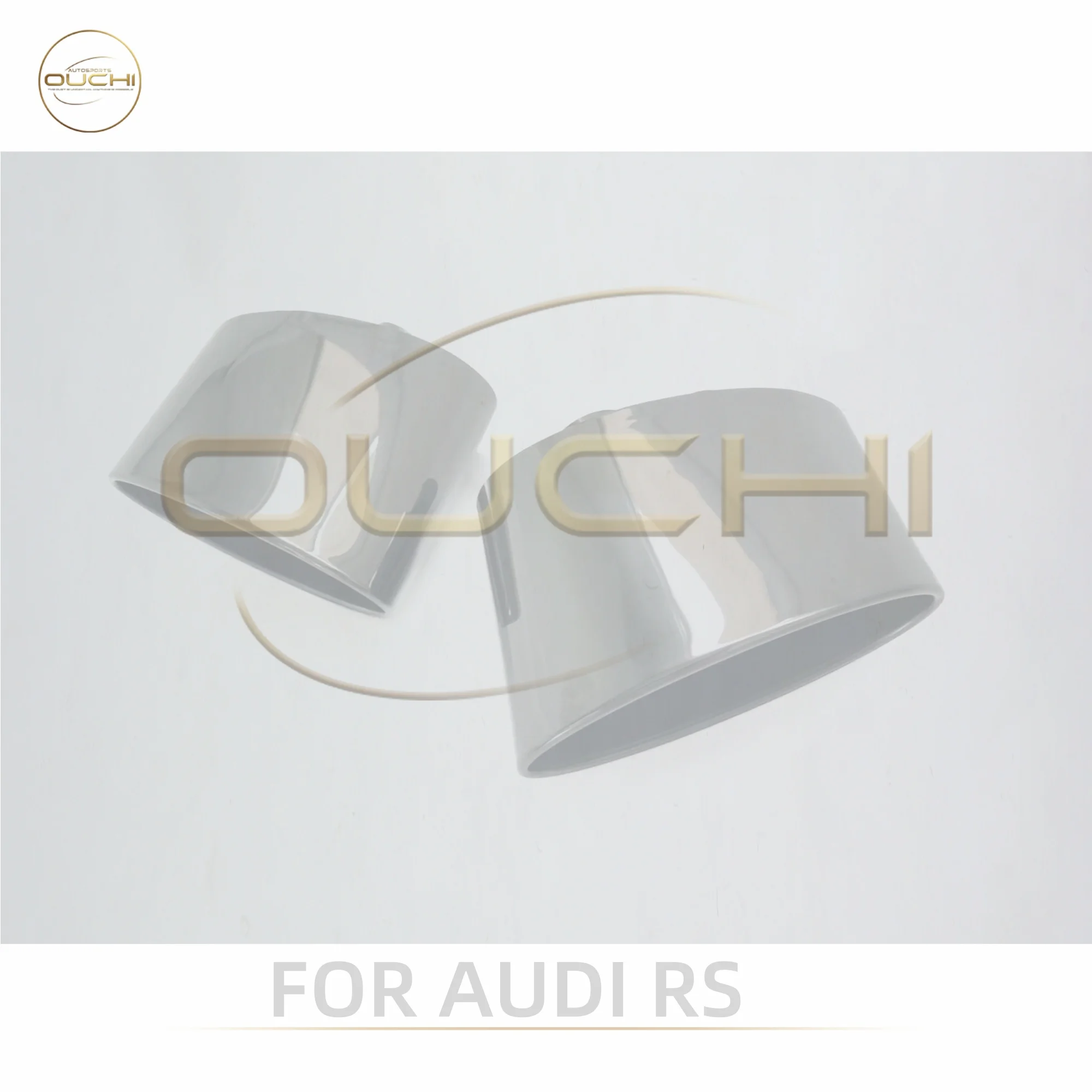 

OUCHI Factory Direct Sales Easy Install Car Accessories For Audi RS Stainless Steel Black Tips Exhaust System