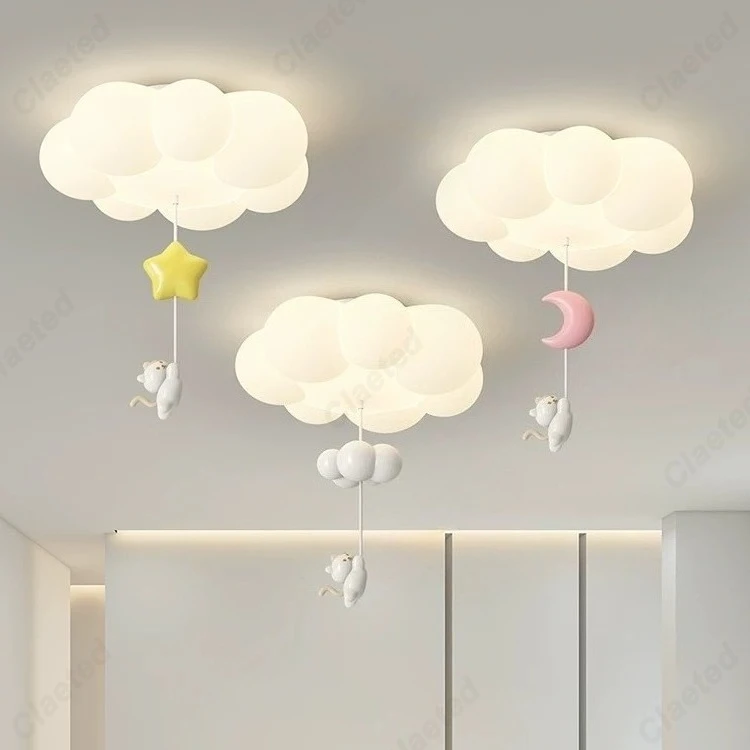 European-style New LED Full-spectrum Ceiling Lamp Cream Wind Living Room Study Bedroom Children's Room Decorative Lighting