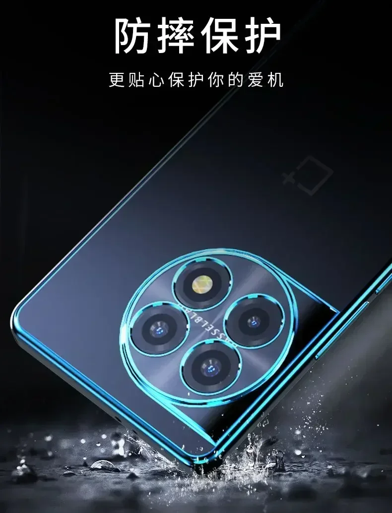 For OnePlus 12 12R Case Soft TPU transparent plating Slim protective Back Cover Case For OnePlus 11 11R 10T 10R 10 Pro ACE 2 Pro