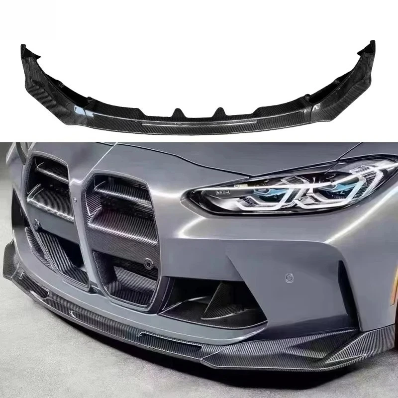 

Real Carbon Fiber V Style Front Sp Front Lips for G80 M3 G82 M4 Modified Front Bumper Lip Spoiler Conversion Body Kit