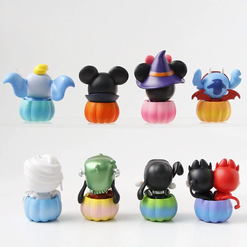Disney mickey mouse e amigos abóbora série caixa cega bonito dos desenhos animados ponto mickey figuras halloween presentes surpresa para crianças