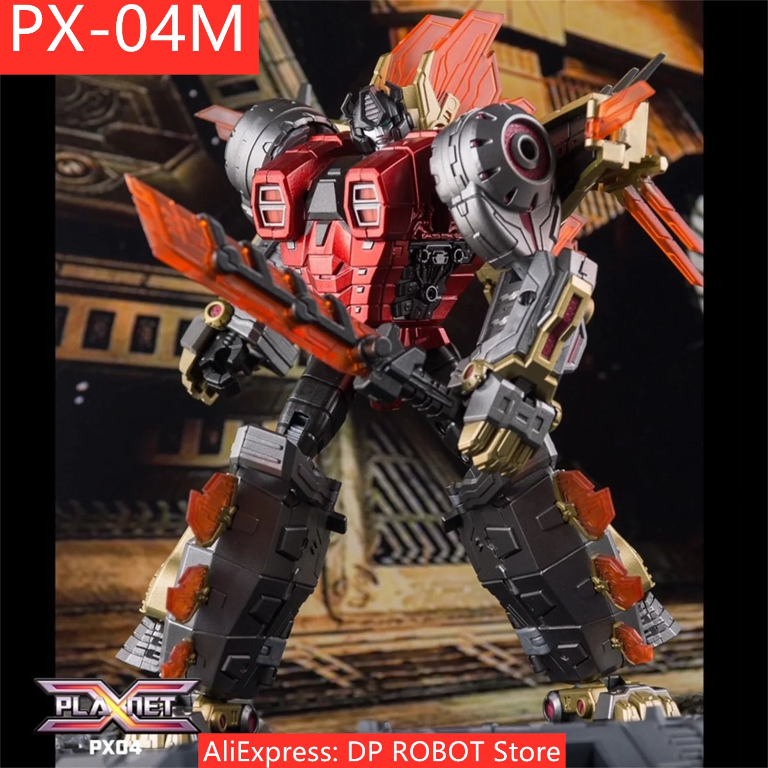 [IN STOCK] Transformation Planet X PX-04M PX04M Metallic Color Snarl SUMMANUS Action Figure Robot With Box