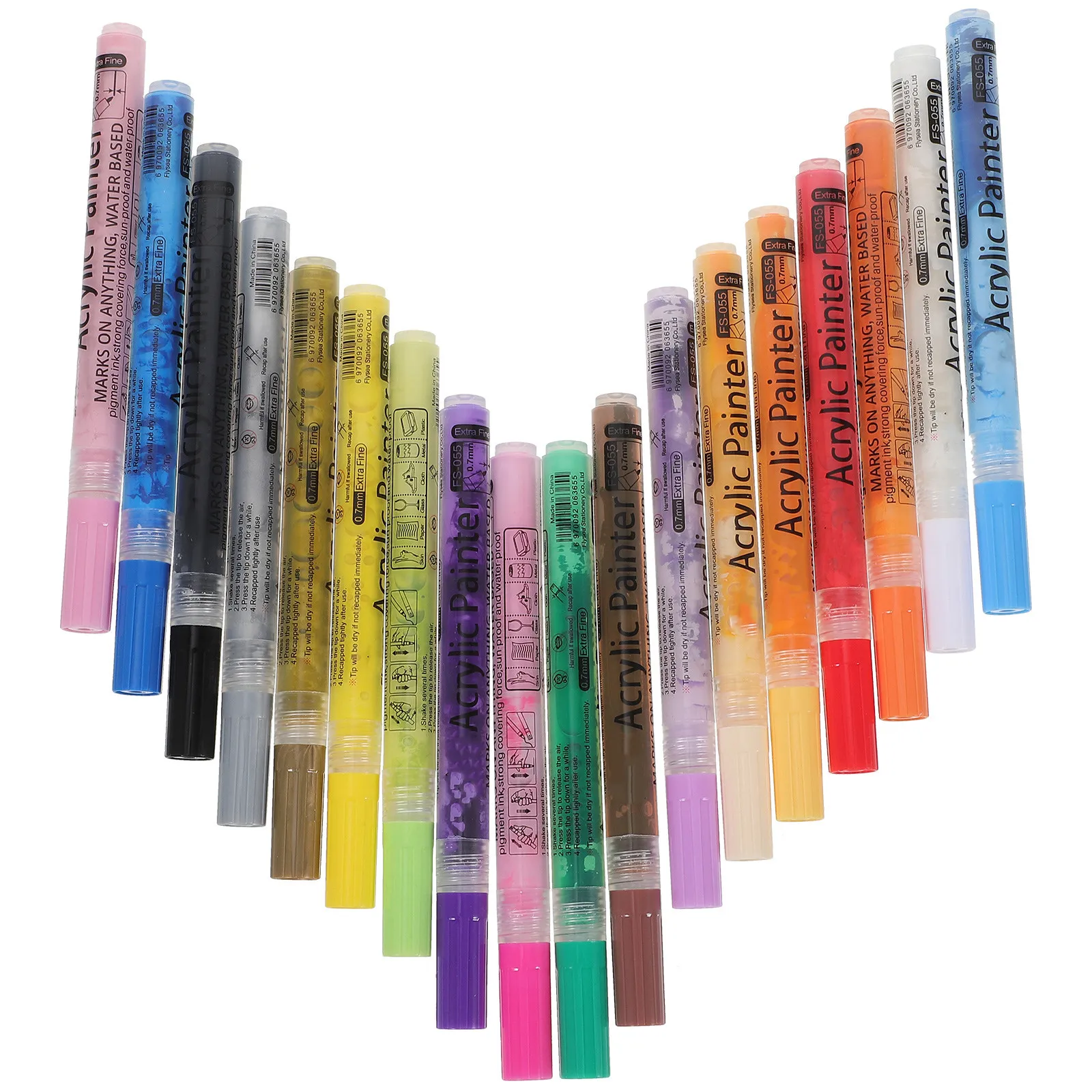 

Acrylic Paint Markers Paint Pens for Drawing Coloring Painting Scrapbooking Ceramic Glass Wood Paper Art Craft DIY Gift Use