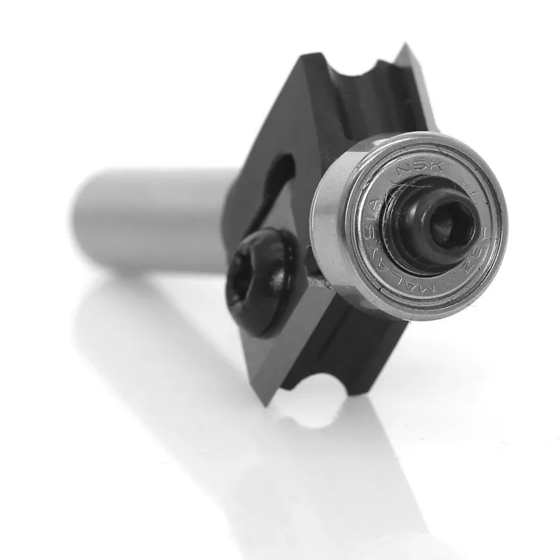 Imagem -04 - Oblíqua Angle Router Bit mm Haste com Rolamento Escultura em Madeira Fresa Ferramentas para Carpintaria Arredondamento de Canto Moinho Final 45 Graus