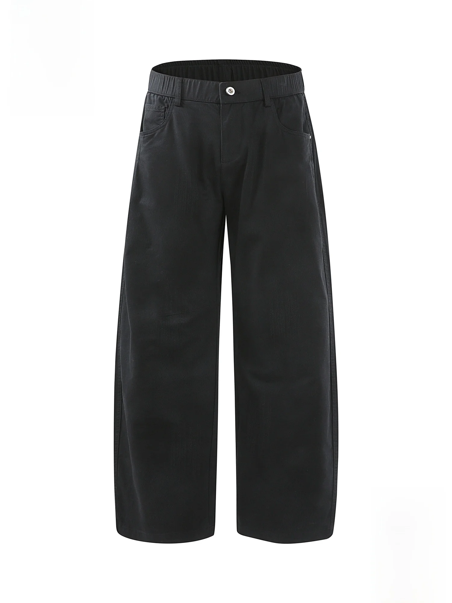 

PaulFrank Men's Casual Loose Fit Cotton Pants Bla Straight Leg Spring Faionable Versatile Comfortable mid Waist Trousers