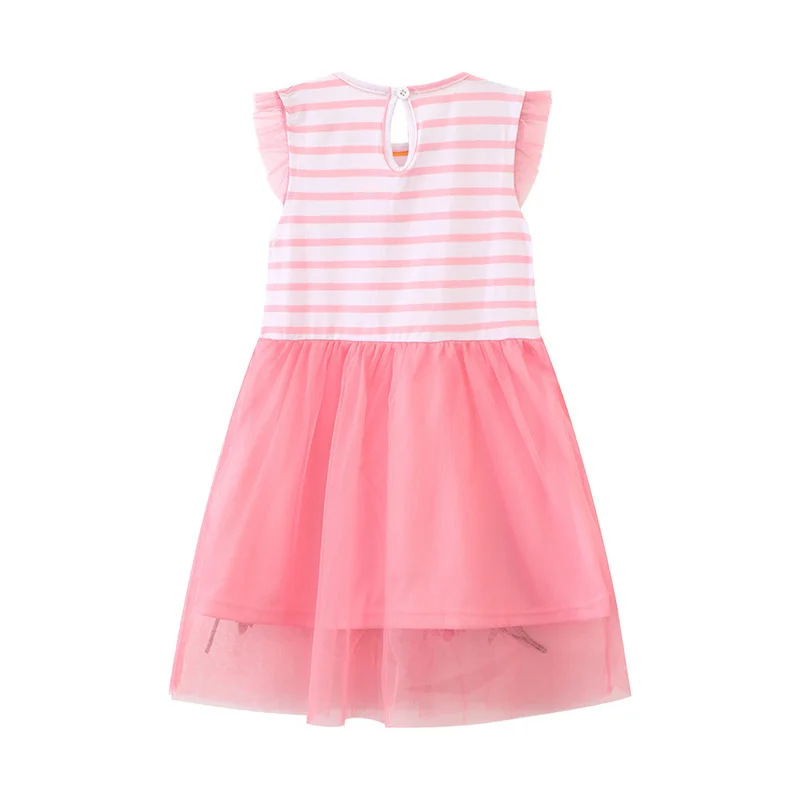Jumping Meters 3-8T Fairy Embroidery Princess Girls Dresses Toddler Kids Frocks Fashion Toddler Party Birthday Tutu Dress