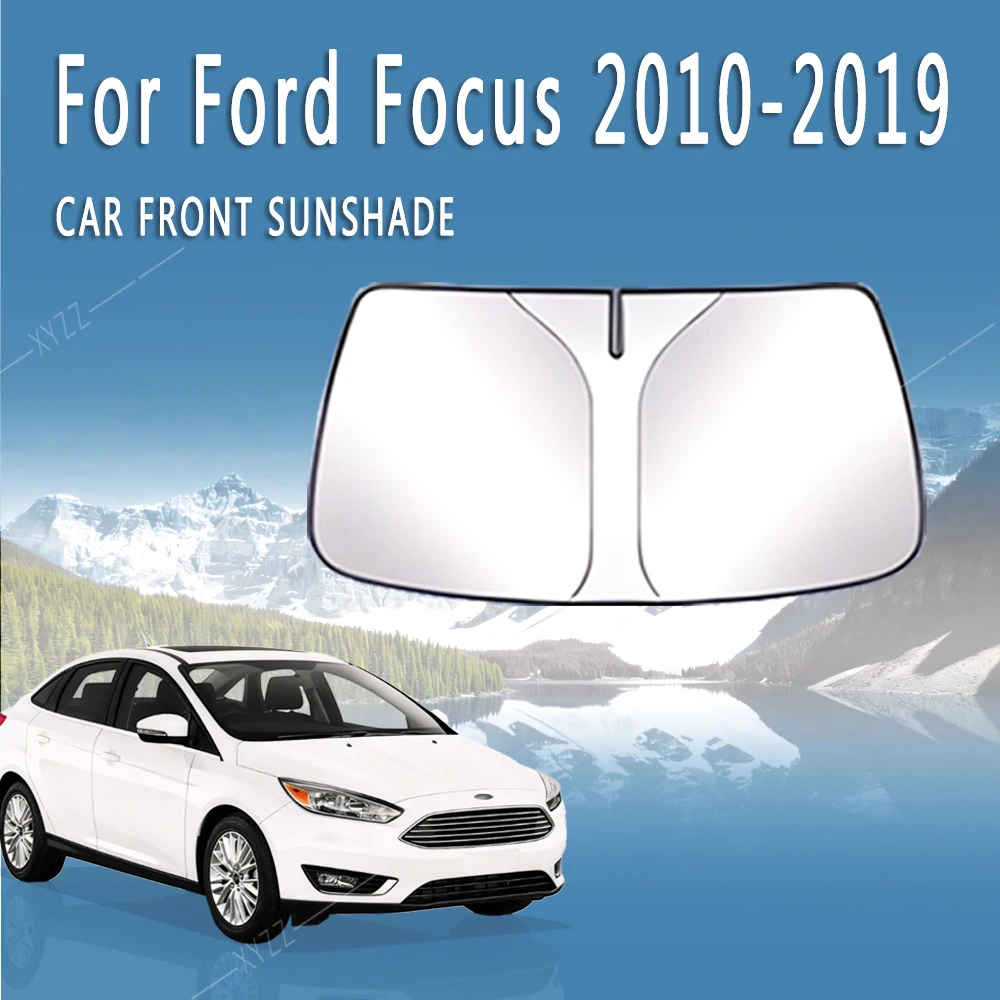 

Car Front Windshield Sunshade Heat Insulation Sun Visor Summer Colling Auto Accessories For Ford Focus 2010~2019 2012 Foldable