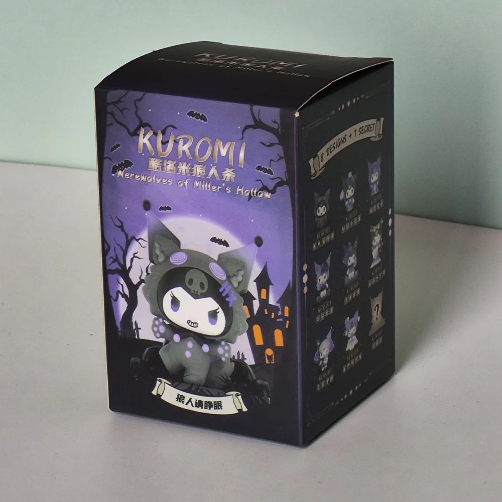 Sanrio Blind Box Cartoon Kuromi Puppe Glücksbringer Anime-Serie Actionfigur Modellpuppe Kinderspielzeug Schreibtisch-Deko Geburtstagsgeschenk