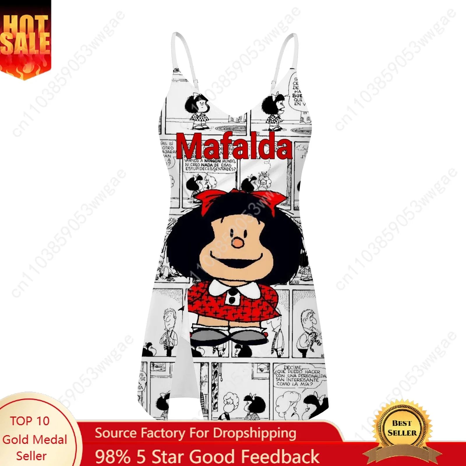 Mafalda Sling Dress Swimsuits Womens Bathing Suits Personalized Fashion Swimwear Pool Party Beach Bikini Custom Made Beachwears