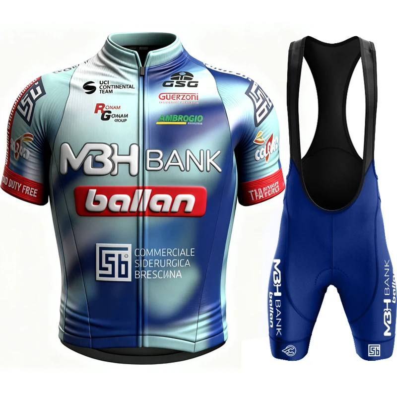 

Sportswear Men's Bike Clothing Cycling Pants Gel Mtb MBH Bank - Ballan - CSB for Bicycle Summer Jersey Man Bib Mountain Set Male