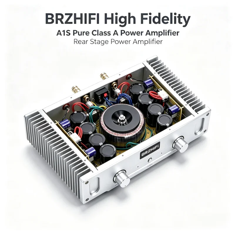 BRZHIFI A1S Reference Music Fax A1 Line 20W Pure Class A Power Amplifier Household HiFi Fever Level Power Amplifier