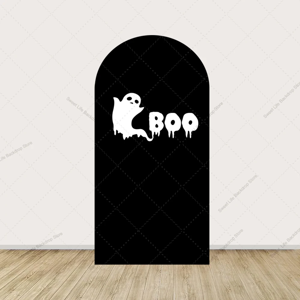 Halloween Cute Ghost Arch Backdrop Cover Aldult Kid Family Party Festival Party Decoration  Photo Studio Arch Background