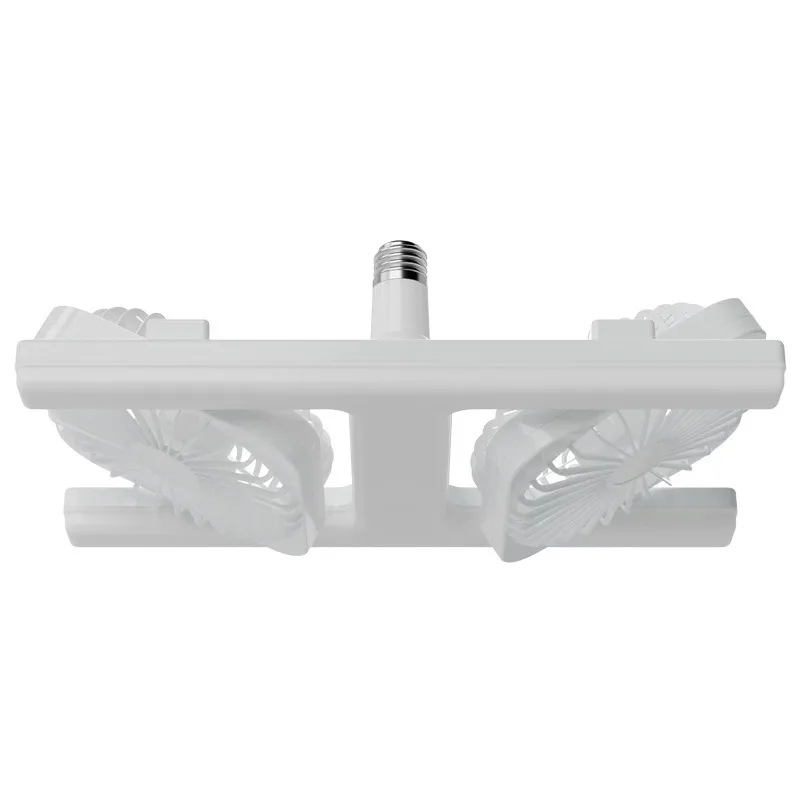 Dual Head Adjustable Angle E27 Ceiling Fan Light Remote Control LED Silent for Bedroom Living Room Kitchen Patio image 6