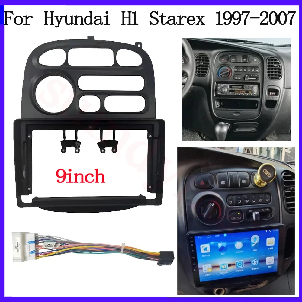 

9 Inch 2 Din Car Radio Fascia For JAC Refine 2012-2015 For Hyundai H-1 Starex 1997-2007 car Panel Dash Frame