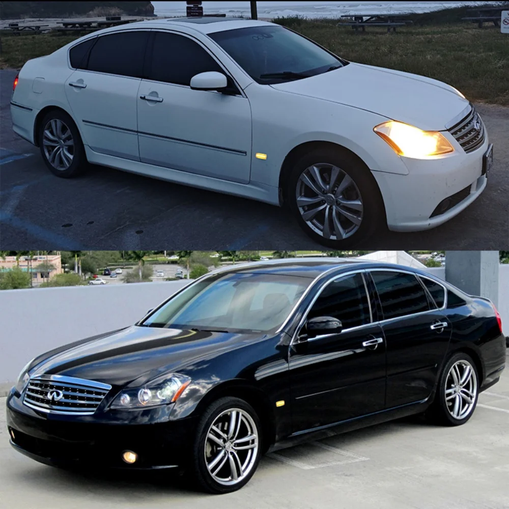 ديناميكية LED الجانب الأمامي ماركر بدوره أضواء الإشارة لنيسان Teana Stagea سفاري الرئيس Primera Presage لإنفينيتي QX60 M35 #6