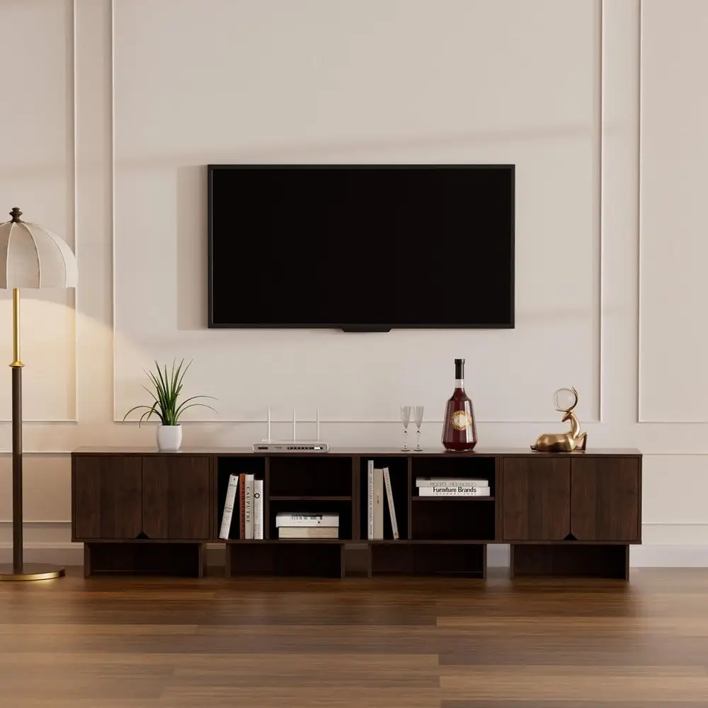 ular TV Stand or 100-Inch TV,Also Used as Storage Sideboards,Bookcase,4pcs End Table,Nightstand,Buet Cabiwith Adjustable Shel,Co
