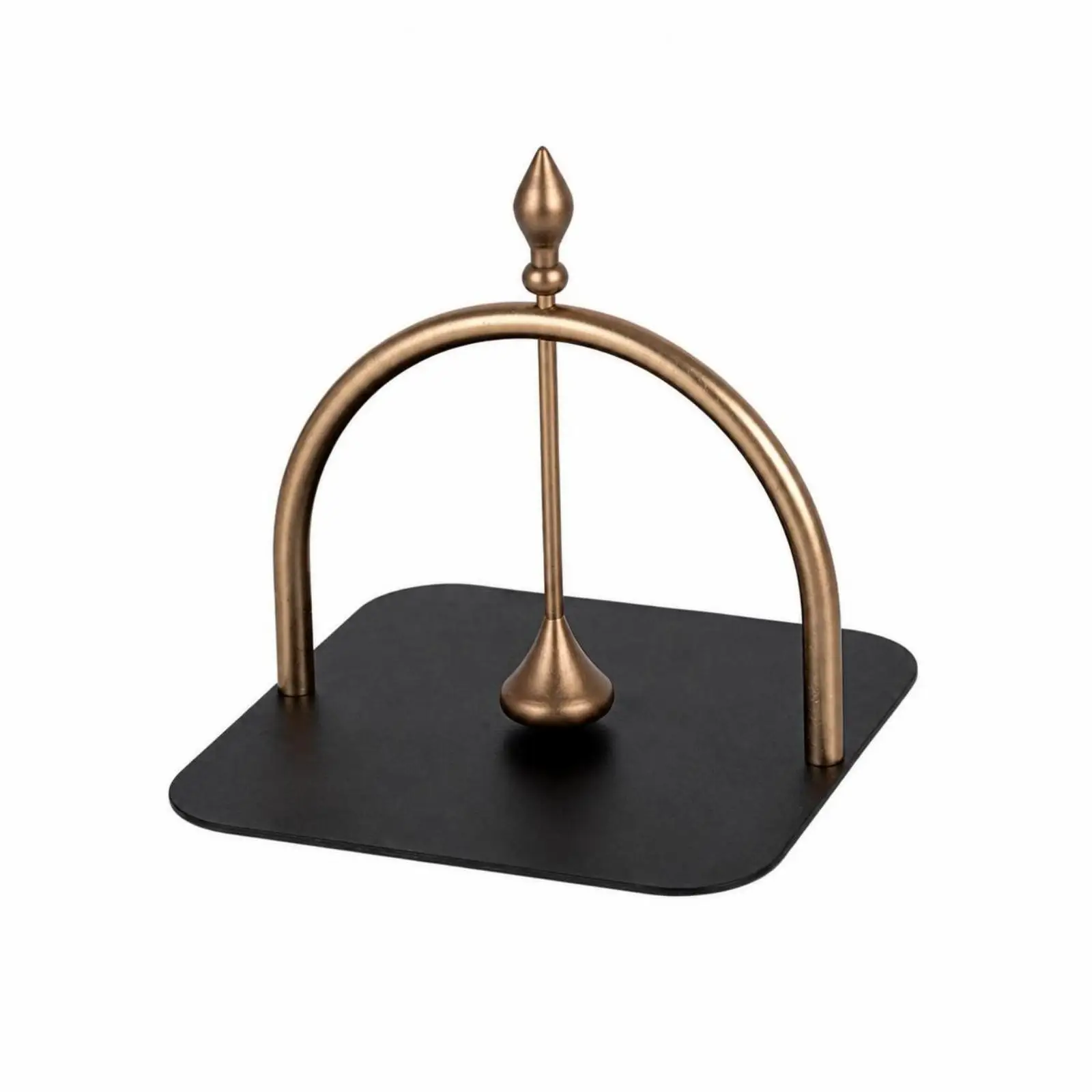 Sturdy Table Napkin Dispenser with Arched Stand Polished Aluminum Finish for Hotel Kitchen Serving
