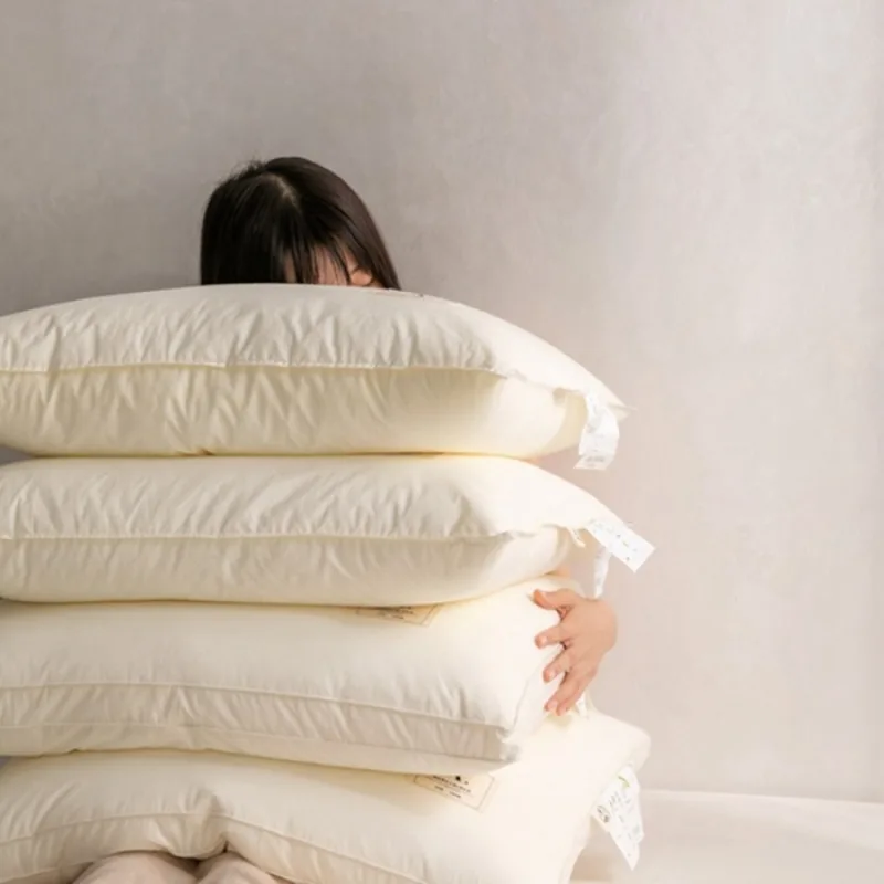 1Pc Class A infant grade cotton pillow core cotton antibacterial and anti-mite pillow height optional