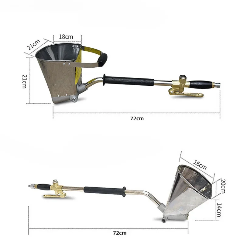 Pneumatic Tools for Cement Mortar Interior and Exterior Walls Automatic Spraying Machine Aluminum Alloy Large Capacity