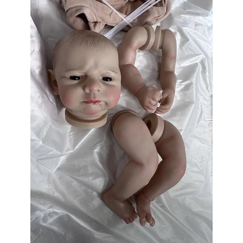 19Inch Reborn Kit Kobi with Painted Hair  Unassembled Painted Doll Parts Drop Shipping