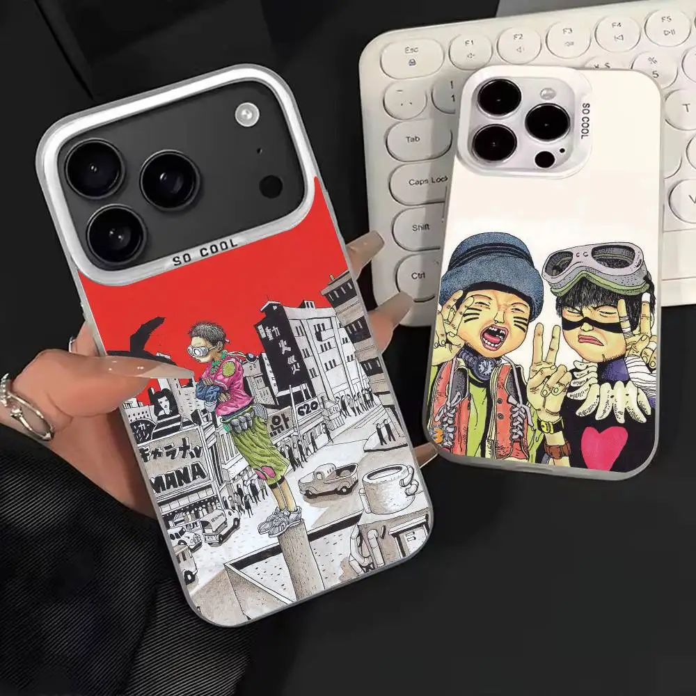 

Animated Movie T-Tekkonkinkreet Phone Case For iPhone 17,16,15,14,13,12,11,Mini,Pro,E,MAX White Candy Matte Shockproof Cover