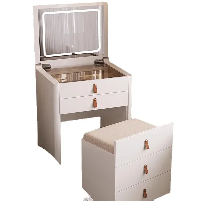 Table Bedroom Luxury Storage Drawer Woman MakeupTable Container Organizers Schminktisch Furniture