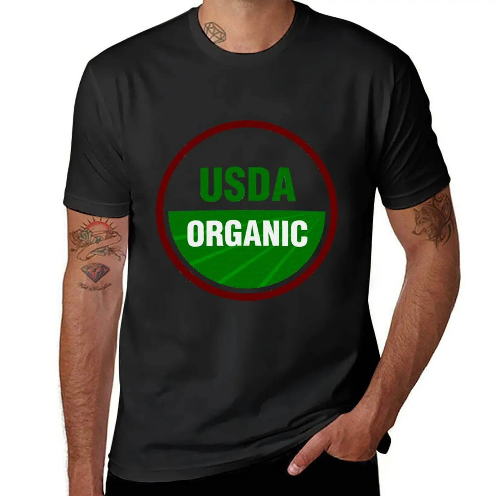 United States Department Of Agriculture Organic Certificate T-Shirt kawaii clothes boys whites plus sizes men clothing