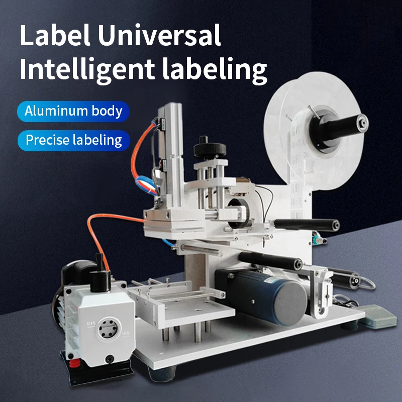 LY Semi-automatische LT-60 Platte Etiketteermachine Sticker Apparaat Pneumatische Kleine Plastic Flessen Labeler Printers 220V 110V