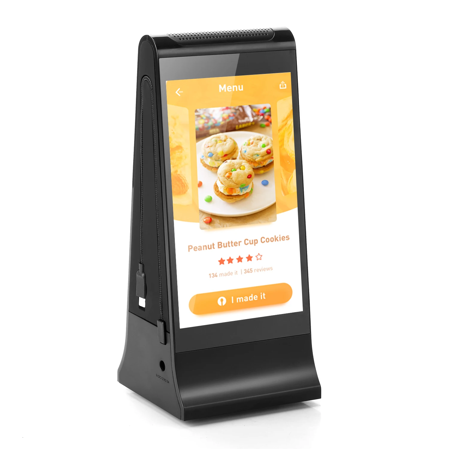 New 868 High Quality Double 7 Inch Lcd Touch Screen Android Wif Indoor Restaurant Table Digital Menu Advertising Equipment - view 2