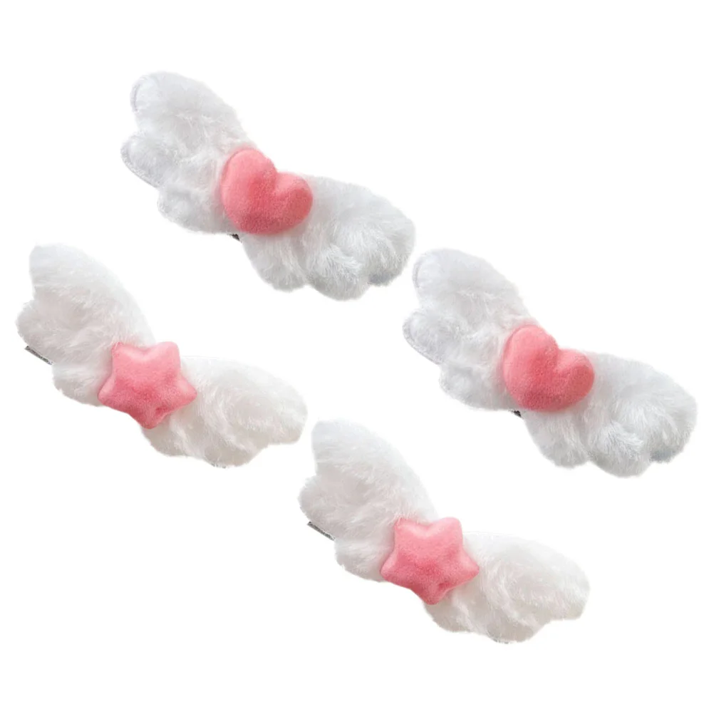 

4 Pcs Little Girl Hair Accessories Barrettes for Women Clips Styling Sectioning Side