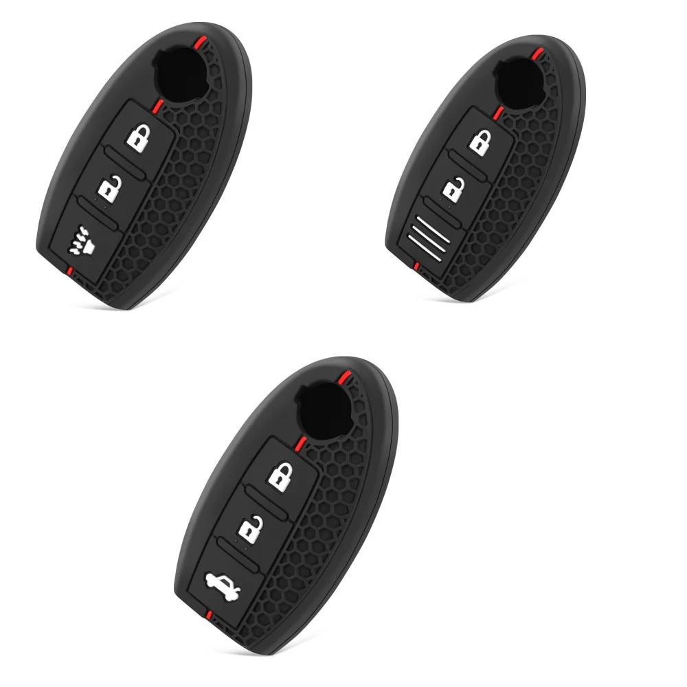  Silicone Car Key Cover For Nissan Rogue XTrail T32 T31 Qashqai J11 J10 Kicks Tiida Pathfinder Murano Juke Versa Note Infiniti
