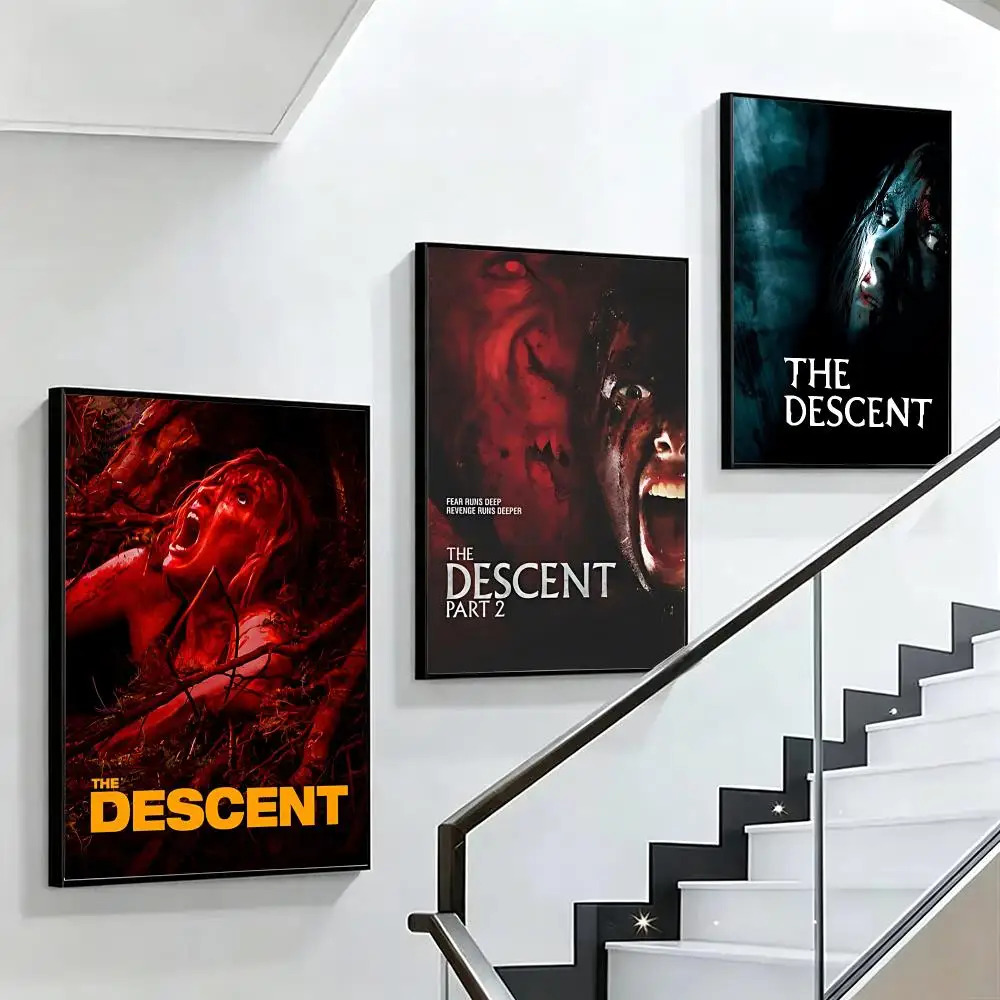 horror The Descent Poster HD poster black and white simple home decoration suitable for living room bedroom corridor and gift