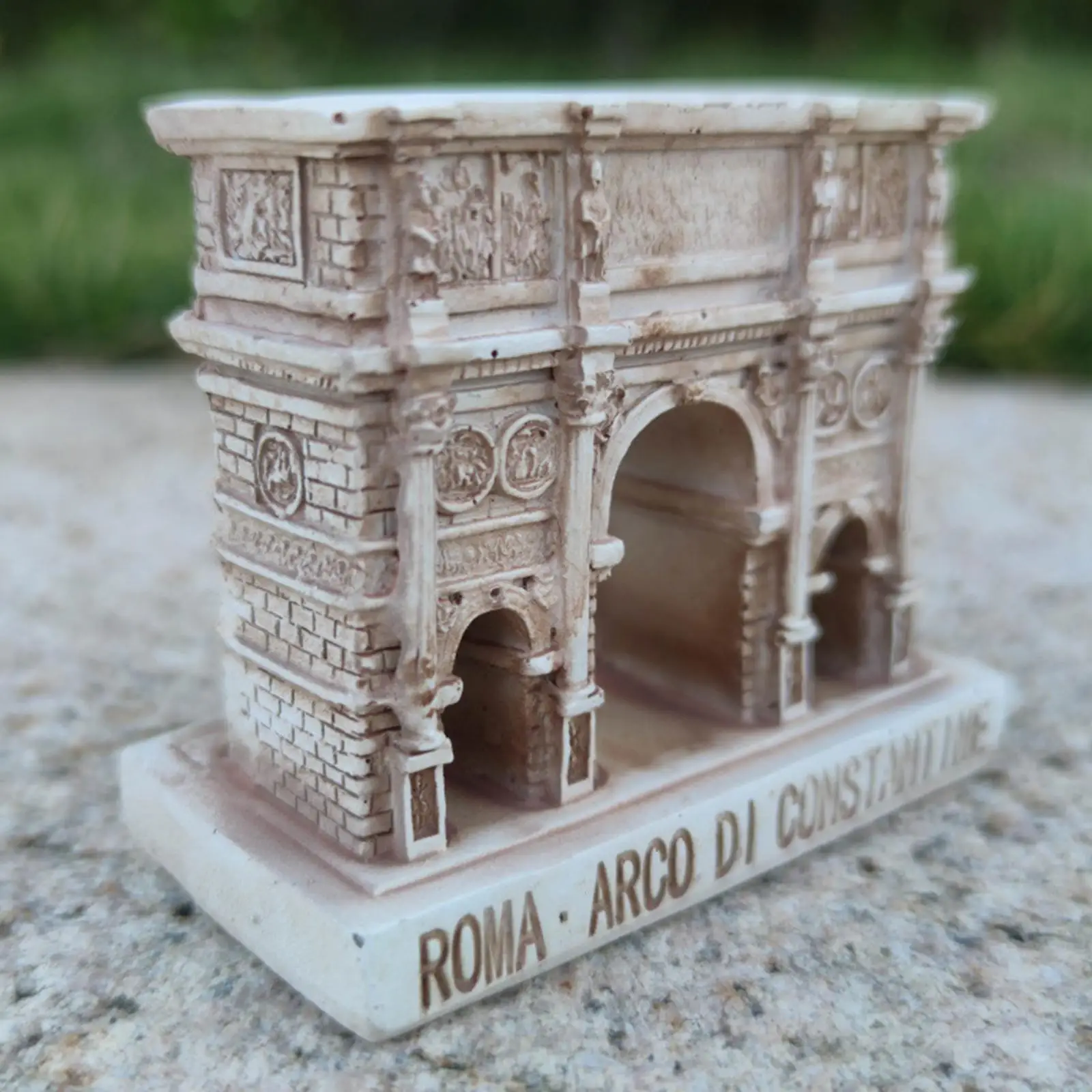 Modelo de porta decorativo para modelo de arquitetura de jardim de fadas de construção de rua