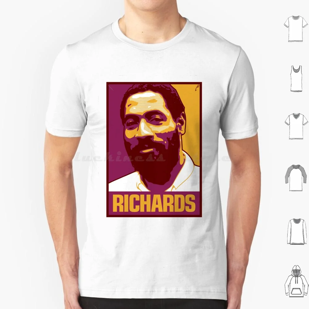 Richards-West Indies T Shirt Cotton Men Women DIY Print Hope Fathersday Mothersday Birthday Sport Cricket Shepard Fairey Viv