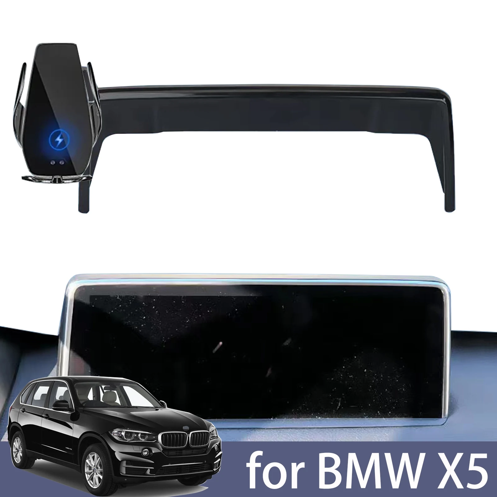 

for BMW X5 Car Phone Holder 2014-2022 Screen Navigation Bracket Magnetic New Energy Wireless Charging Rack