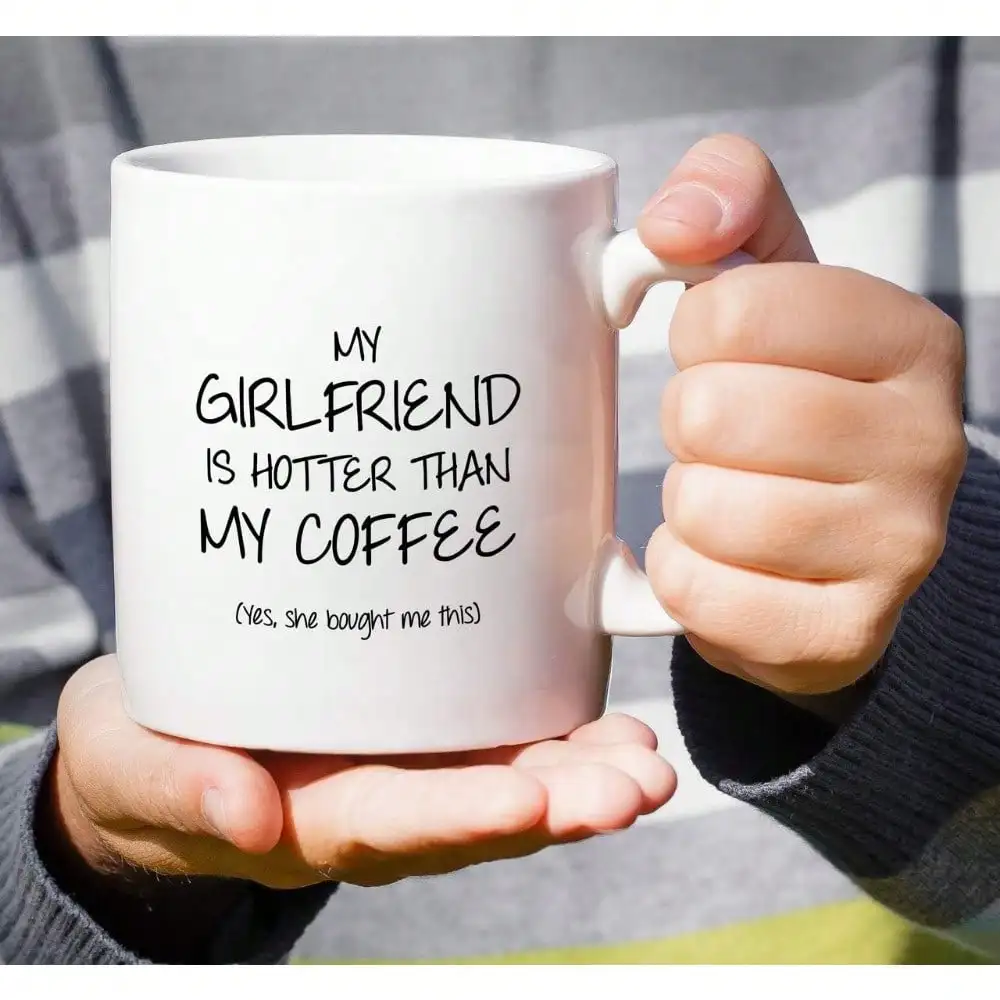 Funny Mugs For Couples Girlfriend Boyfriend,11 Oz Ceramic Coffee Mugs, Funny Sarcastic Inspirational Birthday Christmas Gift