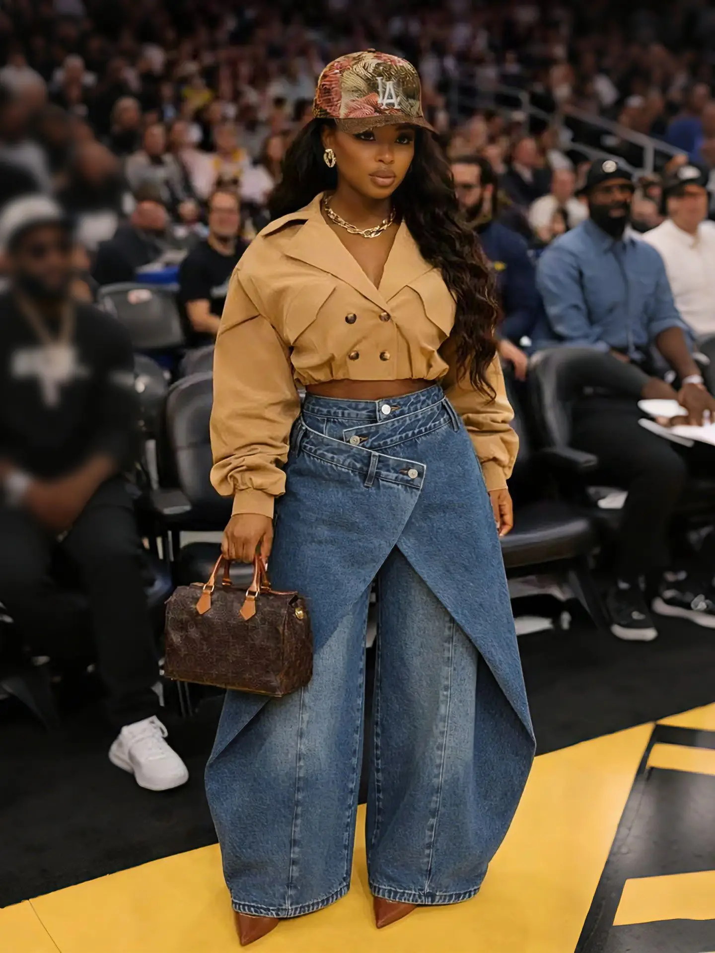 Y2K Women Loose Denim Jeans Asymmetric Button Pocket Washed Jean Casual Harajuku High Street Denim Trouders Pants