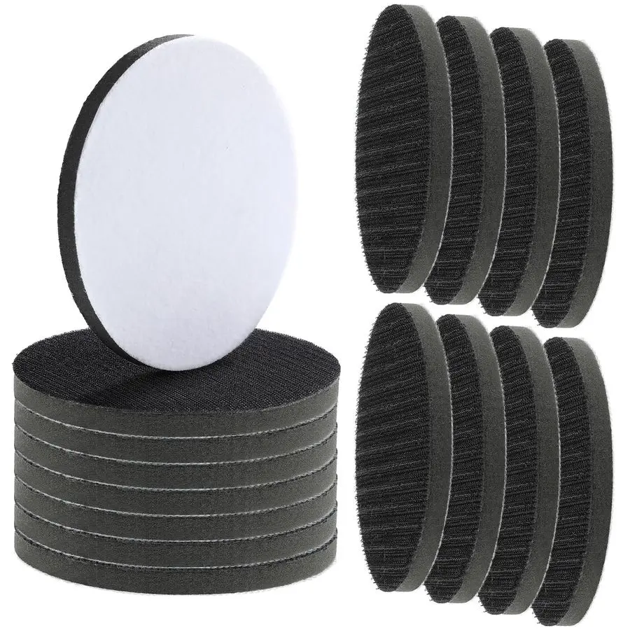 

6-дюймовые интерфейсные прокладки на липучке, мягкие пенопластовые буферные подушечки, губчатые буферные подложки, 150 мм, мягкие пенопластовые подложки для шлифовки