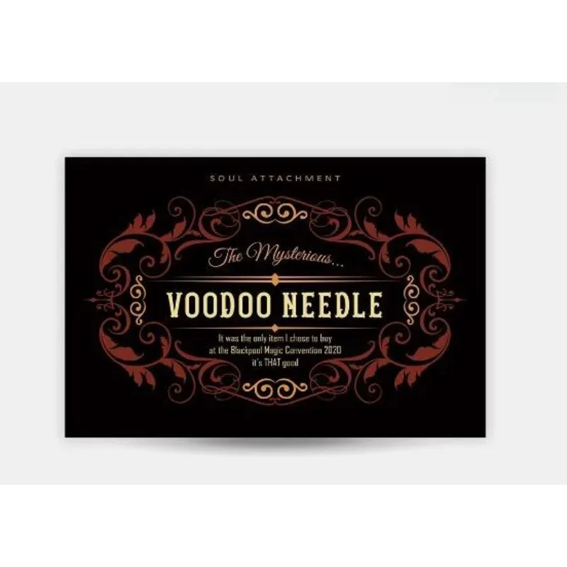 Voodoo Needle Mentalism Magic Trick Props Close-Up Illusions by Peter Eggink for Street Performances And Mind Reading Shows