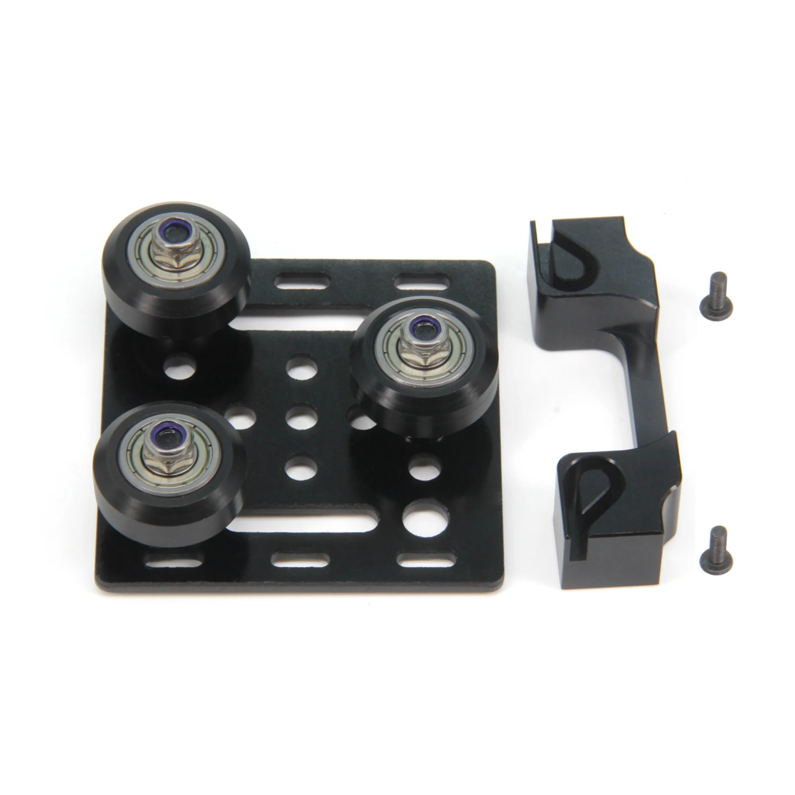 2Set Big V-Wheel Plate with 6mm Belt Buckle for 2020 Series V-Slot Aluminum Profiles,Assembled V-Slot Plate with 6mm Timing Belt