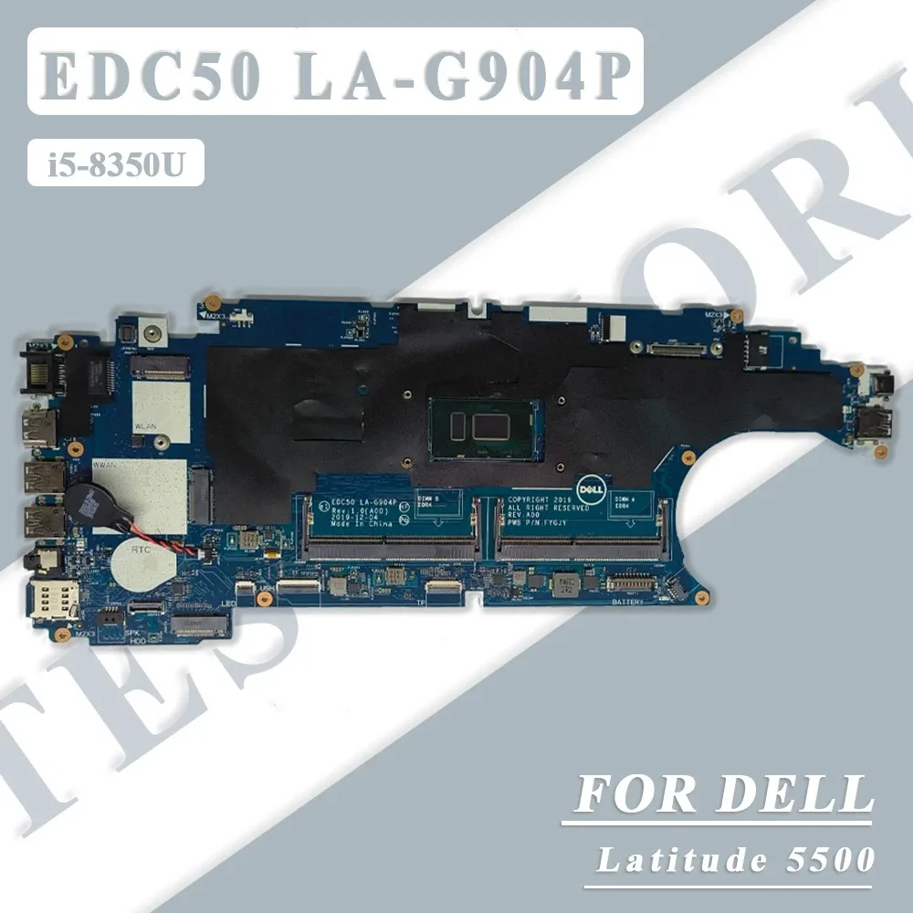 

Laptop Motherboard For Dell Latitude 5500 With i5-8350U CPU CN-0WFWP1 Notebook Mainboard EDC50 LA-G904P