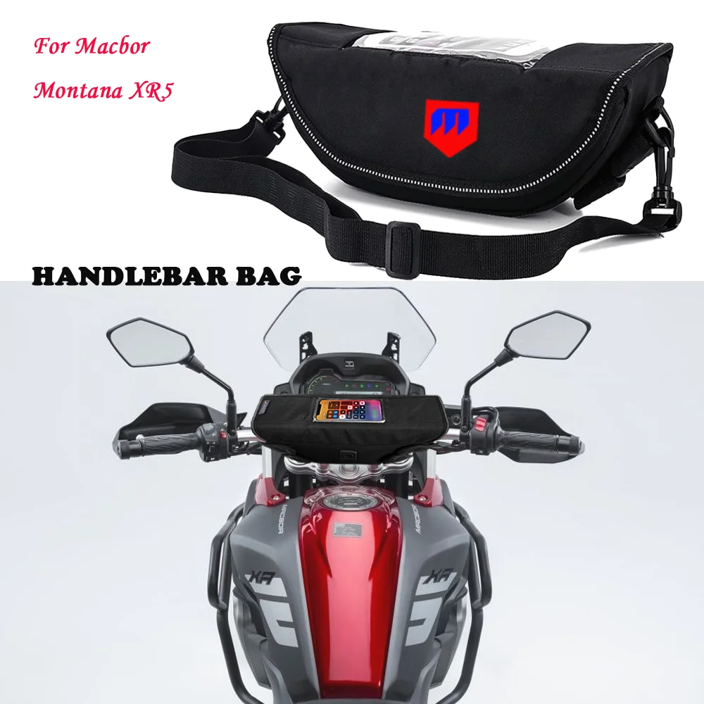 

For Macbor Montana XR5 Dustproof and Waterproof Motorcycle Steering Wheel Navigation Bag