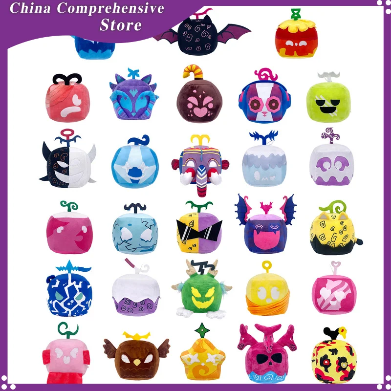 

New Blox Fruits Plush Doll Anime Game Stuffed Devil Fruit Horror Doll Plush Toy Home Decor Throw Pillow Kids Toys Children Gifts