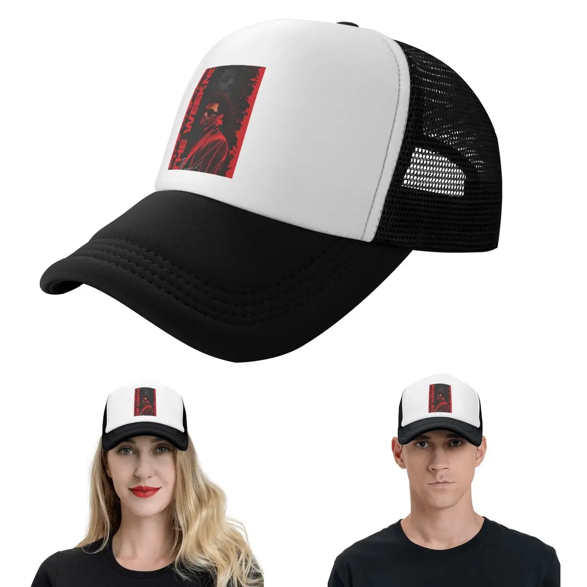 The Weeknd Cap Casual Mesh Baseball Caps Adjustable Hat Hip Hop Summer Unisex Baseball Hats