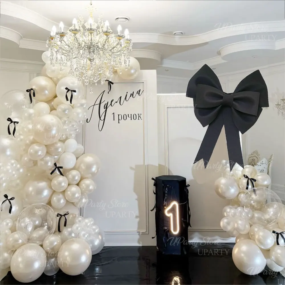 Schwarze große Kokettschleife 30/50/75 cm DIY große Schleife für Ballett Kokette Geburtstag Babyparty Hochzeit Party Hintergrund Wanddekorationen – Detail 6