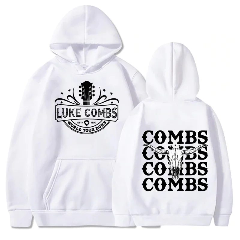 2024 Luke Combs Hoodie World Tour 2023 Country Music Western Harajuku Hip Hop Men Women Fans Gift Sweatshirts