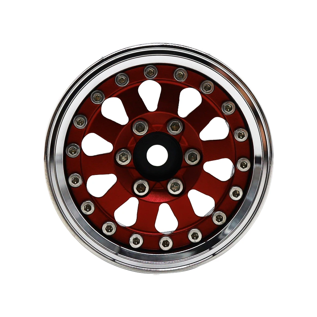 RCGOFOLLOW Aluminum Alloy 1.9 Inch Crawler Metal Wheel Rims With For 1/10 SCX10 D90 TRX4 TF2 CC01 Capra RC Car Part